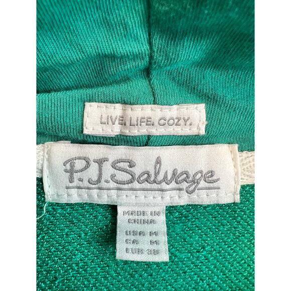 PJ Salvage Super Soft Live in Color Hoodie in Sage Green Rainbow Size: Medium - Picture 7 of 7